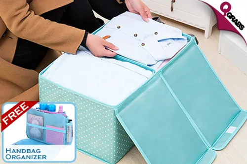 From QR39 Keep your Stuff Organized with a Collapsible Compartmentalized Storage Box with FREE Cosmetic Organizer! (Up to QR178 Value)